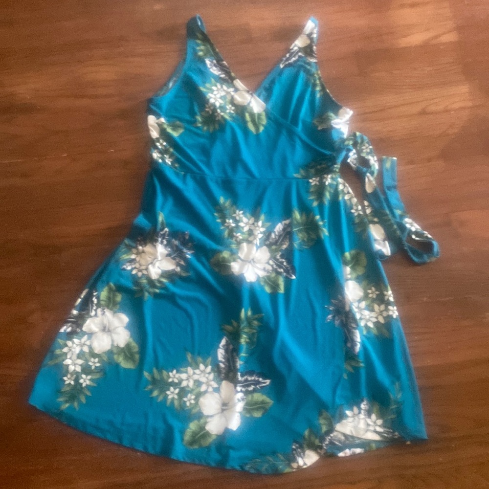 Floral wrap dress